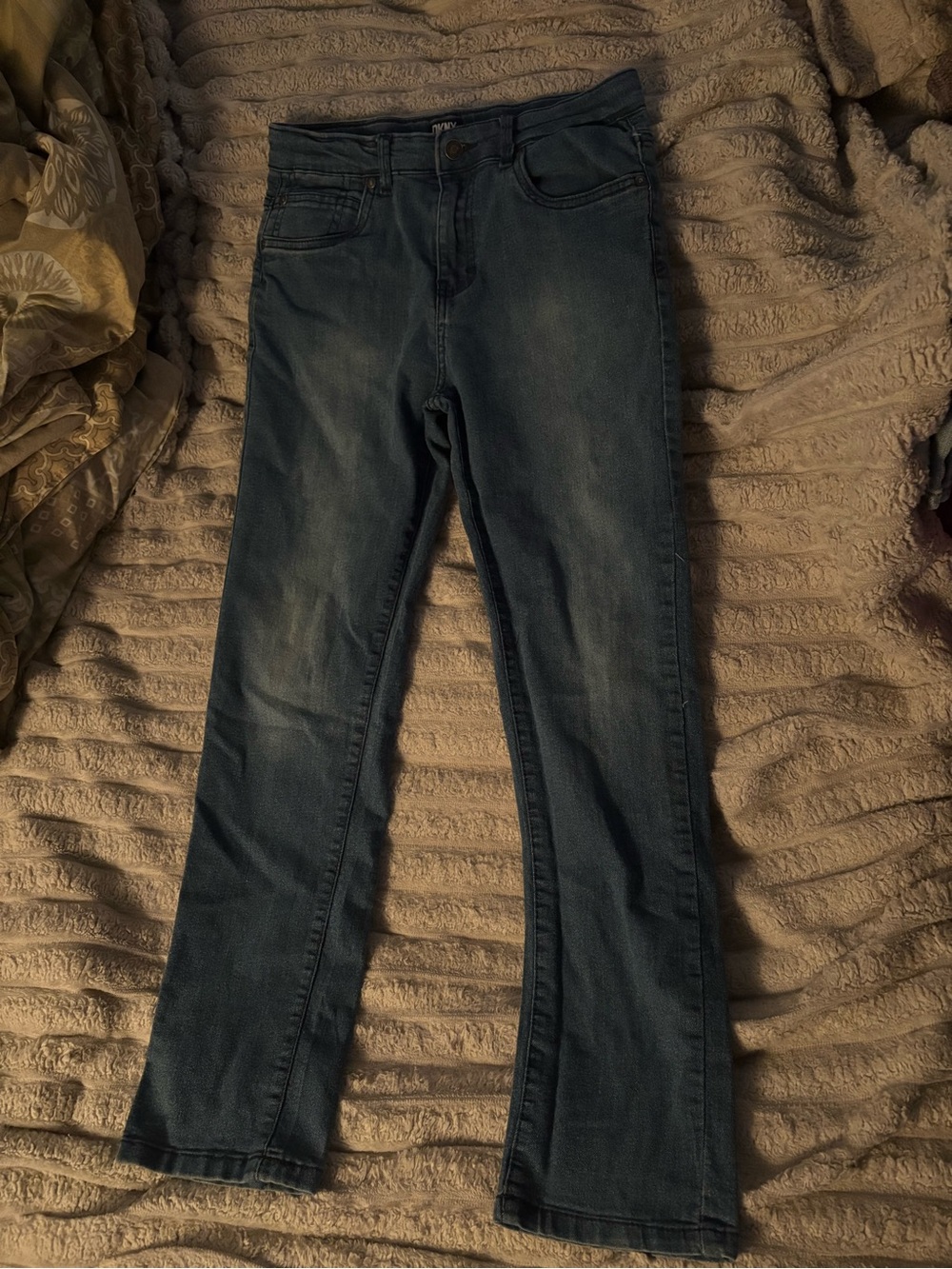 DKNY Straight Leg Jeans in Dark Blue